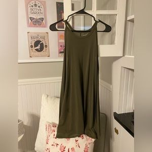 Olive green dress, size small